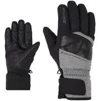 Ziener GALIBO Ski-Handschuhe/Wintersport | Gore-Tex, warm, atmungsaktiv, Dark Melange,