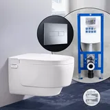 Geberit AquaClean Mera Classic Komplett-SET Dusch-WC mit neeos Vorwandelement,, 146200111+16601CR#SET, Classic