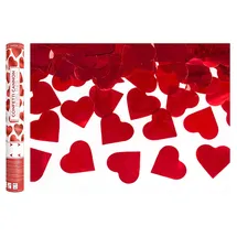 Partydeco Konfettikanone 40 cm Rot