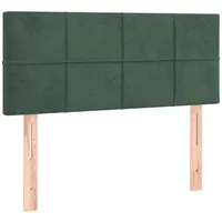 VidaXL Kopfteil Dunkelgrün 90x5x78/88 cm Samt