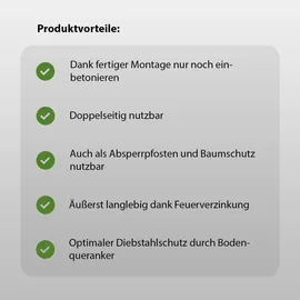 Trutzholm Fahrradständer Parker Typ H 78 x 115 cm Stahl Ø 60 mm grau