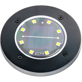 NÄVE Solarleuchte Metall D: 11,5 cm 8er Set schwarz