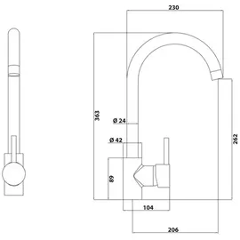 Schöner Wohnen Cantis Waschtischarmatur Mattschwarz