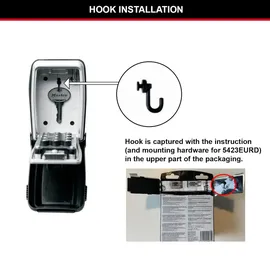 Master Lock Schlüsseltresor + Montageset Tastenkombi 5423EURD