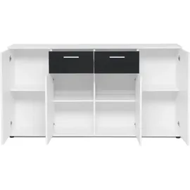 freiraum Jacklin II 160 x 85 x 35 cm Weiß/Schwarz
