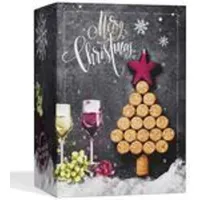 BOXILAND® Wein Adventskalender 2025 – 24 Weinsorten Weiß, Rot & Rosé – Ausgefallener Alkohol Kalender für Frauen & Männer 24×0,25 l - Schwarz