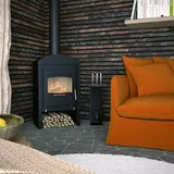 HS Flamingo STAVANGER Kaminofen Stahl Schwarz 9 kW Kamin Ofen Holzofen