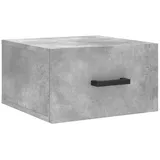vidaXL Wand-Nachttisch Betongrau 35x35x20 cm Modell 5