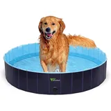 Hundepool Planschbecken Hundebad Schwimmbecken Wasserbecken Faltbar 160x30cm