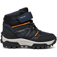 GEOX J Himalaya Boy B ABX Ankle Boot, Navy/Black, 32 EU