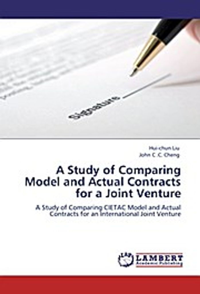 A Study of Comparing Model and Actual Contracts for a Joint Venture