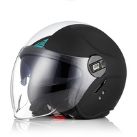 ORIGINE Motorradhelm Jethelm Roller Helm Scooter Helm Chopper Helm Moped Mofa Helm mit Doppelvisier ECE Zertifizierung (Next White-Blue-Black,XL)