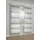 Sehlbach Fertiggardine Blockstreifen, Grau, 140 cm