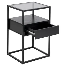 alasans Nachtschrank Randolf 35 x 35 x 60 cm Schwarz