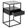 alasans Nachtschrank Randolf 35 x 35 x 60 cm Schwarz