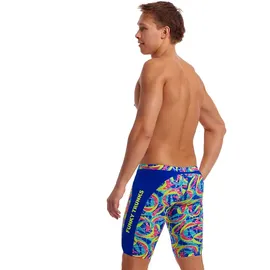 Funky Trunks Training Jammer Badeshorts chlorresistent und schnelltrocknend in bunt | Choppy Waters - AUS 36