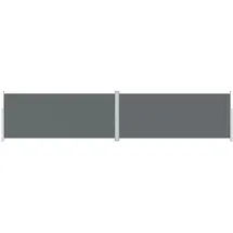 vidaXL Seitenmarkise 220 x 1000 cm Anthrazit Polyester