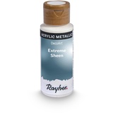Rayher Extreme Sheen Metallic-Farbe, blaugrau, Flasche 59 ml, Acrylfarbe metallic, patentierte Rezeptur, 35014566