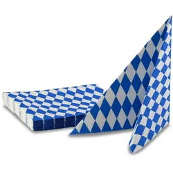 HEKU 300 Stück Partyservietten  Dekorative Papiertücher im bayrischen Design, Perfekte Oktoberfest-Dekoration  Saugstarke 3-lagige Einwegservietten