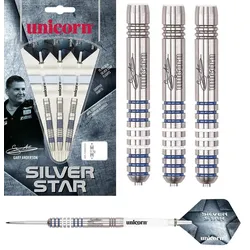 Unicorn Silver Star Gary Anderson Steel Darts 25g bunt 25g