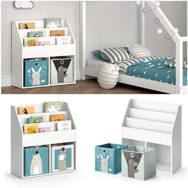 Vicco Kinderregal Luigi 90 x 30 x 90 cm MDF grau