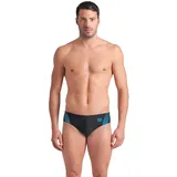 Arena Openings SWIM Briefs, black-turquoise 6