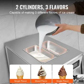 Vevor Kommerzielle Eismaschine 5,5 l