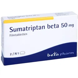 Sumatriptan beta 50 mg Filmtabletten 2 St