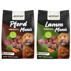 ProCani BARF Komplettmenü Hund TK-Nuggets Napffertig Hypoallergen Probierpaket 6x750 g