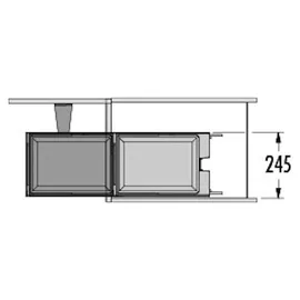 HAILO Swing 3641121 Raumspar-Tandem 36l