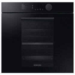 Samsung Infinite Dual Cook Steam Einbaubackofen 60cm, Pyrolyse, Onyxschwarz glänzend NV75T8979RK/EG 75L
