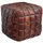 KADIMA DESIGN Sitzhocker Echtleder 39 x 41 x 39 cm Braun