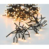 Spetebo Büschel Lichterkette warmweiß - 4 m / 576 LED - Deko Baum Beleuchtung mit Controller und Speicherchip - für Außen und Innen