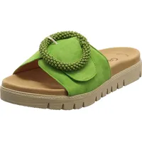 Gabor Pantolette hellgrün Velour 63.745.19 für Damen, grün, 41 EU