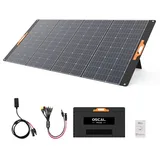 OSCAL PM400 Faltbares Solarpanel 400W Mobile Solaranlage für Powerstation Solarspeicher Solargenerator, IP65 Wasserdicht