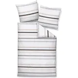 JANINE J. D. 87101 Gestreift Grau 155 x 200 cm + 80 x 80 cm