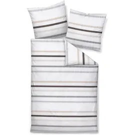 JANINE J. D. 87101 Gestreift Grau 155 x 200 cm + 80 x 80 cm