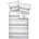 J D 87101 Gestreift Grau 155 x cm 80 x 80 cm