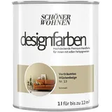 SCHÖNER WOHNEN-Farbe Wandfarbe Designfarbe  (Verträumtes Wüstenbeige, 1 l, Matt, Konservierungsmittelfrei)