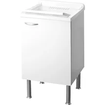 Cr Waschtrog mit Unterschrank mit 1 Türe, BxHxT: 460x850x510mm