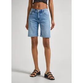 Pepe Jeans Damen SLIM SHORT Mw »Shorts Blau (Denim-MN7), 30W