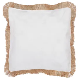 Beliani Dekokissen AGRIMONY 45 x 45 cm Beige