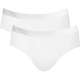 Sloggi Herren Slips, Multipack - 24/7 Midi, Unterwäsche, Unterhose, Baumwolle, Logo, einfarbig Weiß S Pack