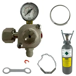 BieTal® MINI Umrüstung Umbauset Quooker Cube auf 2 KG CO2 Mehrweg Flasche