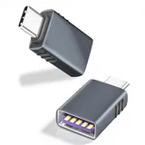 Zestiq USB C auf USB 3.2 Adapter 2 Pack, Type-C Male auf USB Female Handy OTG Adapter, Thunderbolt 4 Adapter Kompatibel mit iPhone 16 Pro Max, MacBook Pro Air, iPad, Galaxy S25