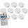 Magnetoplan Ergo-Magnete, medium, weiß, Pack a 10 Stück