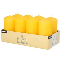 Papstar Stumpenkerze 5 x 10 cm 48 St. goldgelb