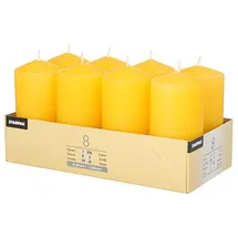Papstar Stumpenkerze 5 x 10 cm 48 St. goldgelb