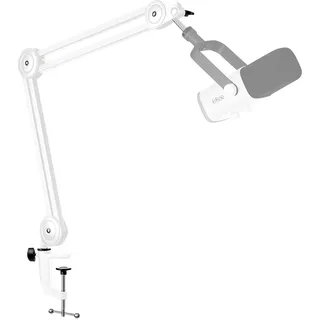 FIFINE Mikrofon Arm, Einstellbarer Mikrofon Ständer, 3/8" bis 5/8" Adapter, Mikrofonclip, DREI Kabelbinder