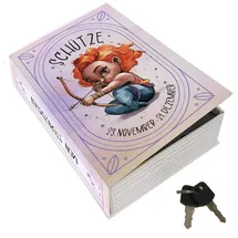 speecheese Mein Sternzeichen Booksafe L - Schütze Astrologie-Geschenk, Buchversteck für Schützen, lustig, sicher